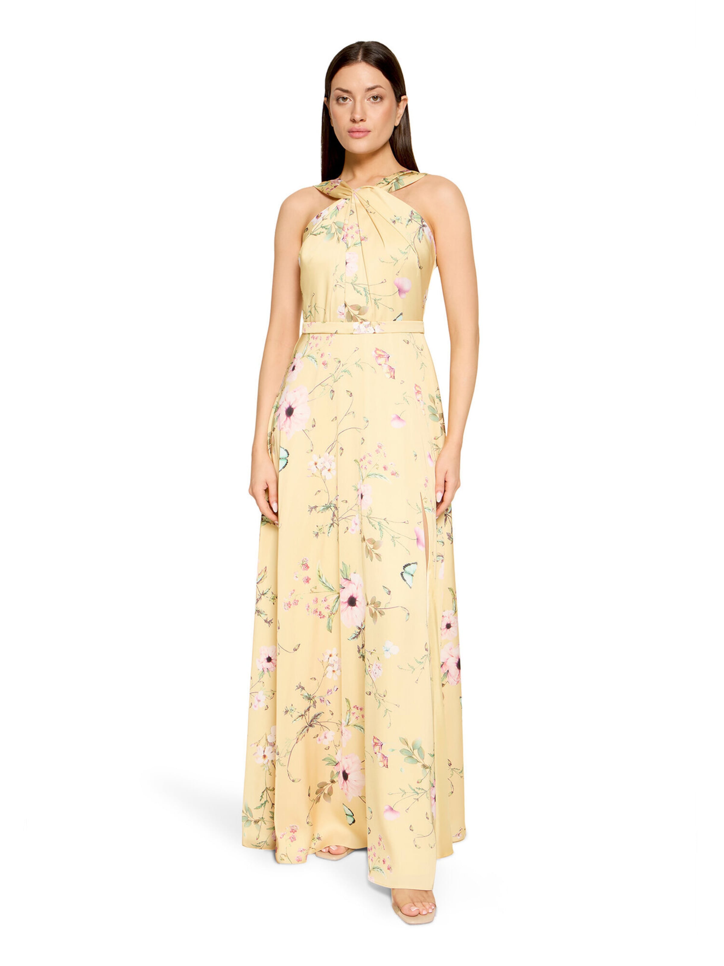 Robe de soirée Vera Mont en jaune : devant