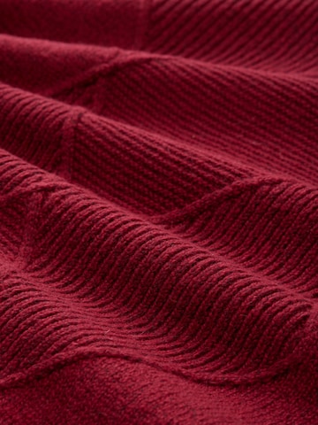 Robes en maille TOM TAILOR en rouge