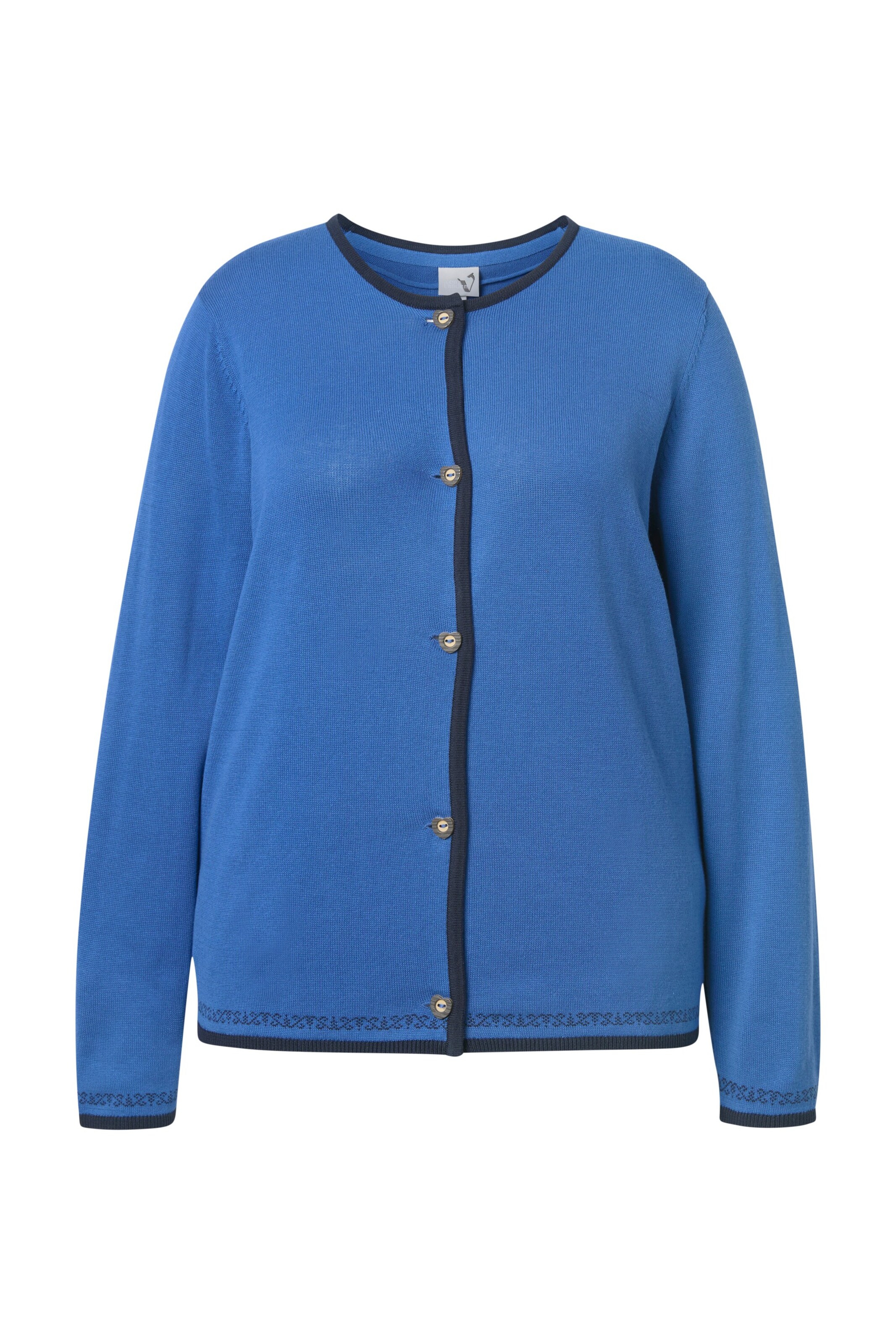 Ulla Popken Strickjacke in Blau: Vorderseite