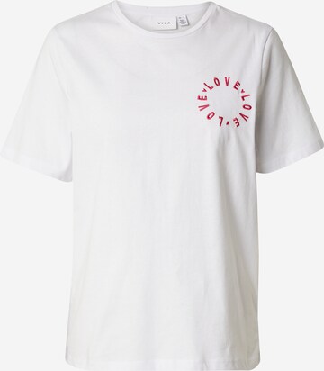 T-shirt 'DOLA' VILA en blanc : devant