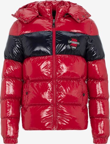 CIPO & BAXX Winter Jacket in Red: front