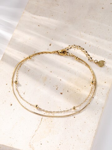 Gioiello per i piedi 'Sea Beads' di Hey Happiness in oro