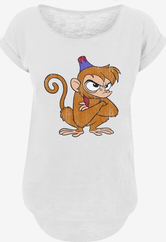 T-shirt 'Disney Aladdin Classic Angry Abu' F4NT4STIC en blanc : devant