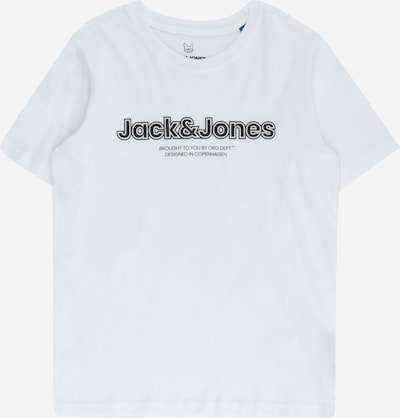 Marškinėliai 'LAKEWOOD' iš Jack & Jones Junior, spalva – smėlio spalva / juoda / balta, Prekių apžvalga