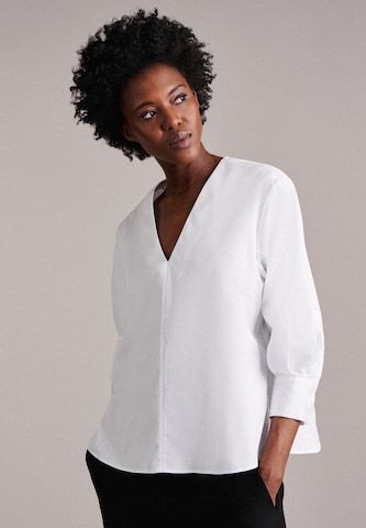 SEIDENSTICKER Blouse 'Schwarze Rose' in White: front