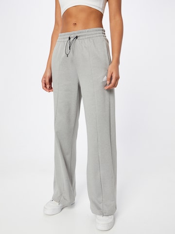 ADIDAS SPORTSWEAR Wide leg Workout Pants 'Aeroready  High-Rise' in Grey: front