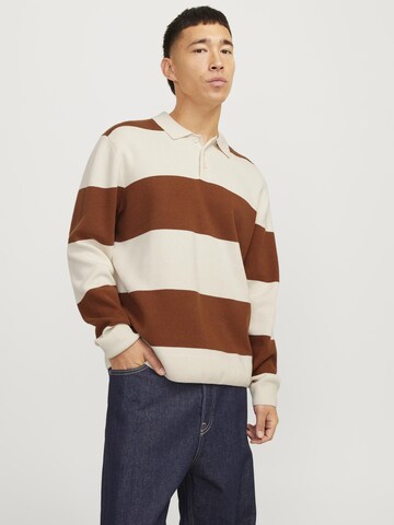 JACK & JONES Shirt in Bruin: voorkant