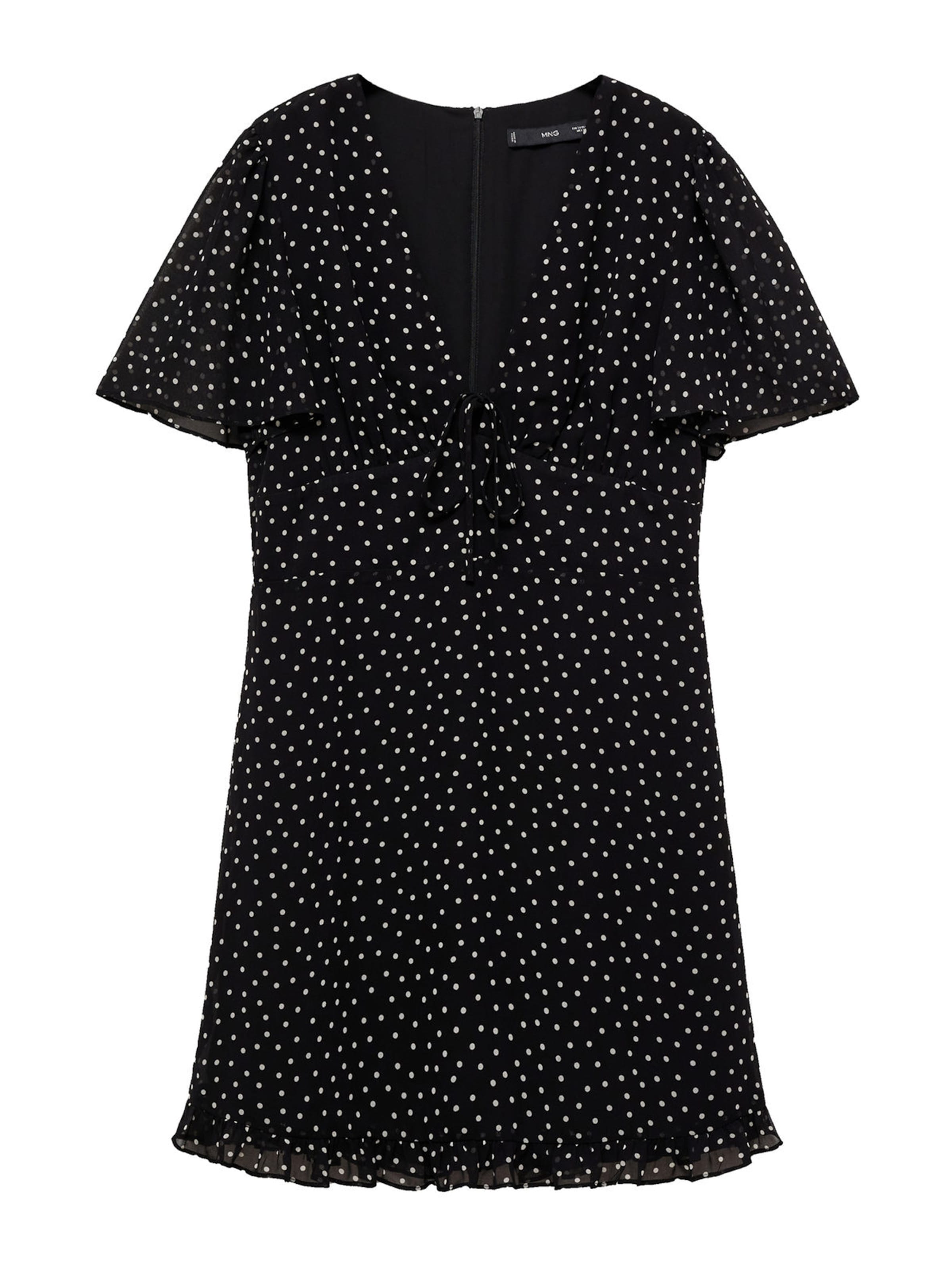 MANGO Letné šaty 'RONALDO' - Čierna: predná strana