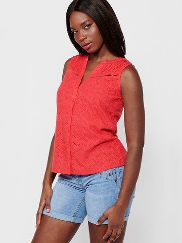 KOROSHI Bluse i orange
