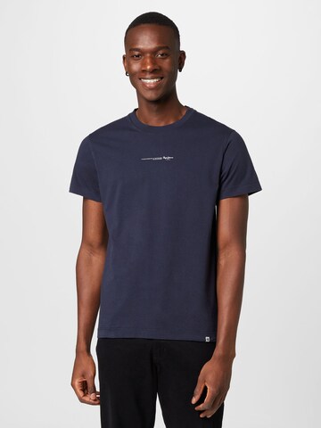 T-Shirt 'Andreas' Pepe Jeans en bleu : devant