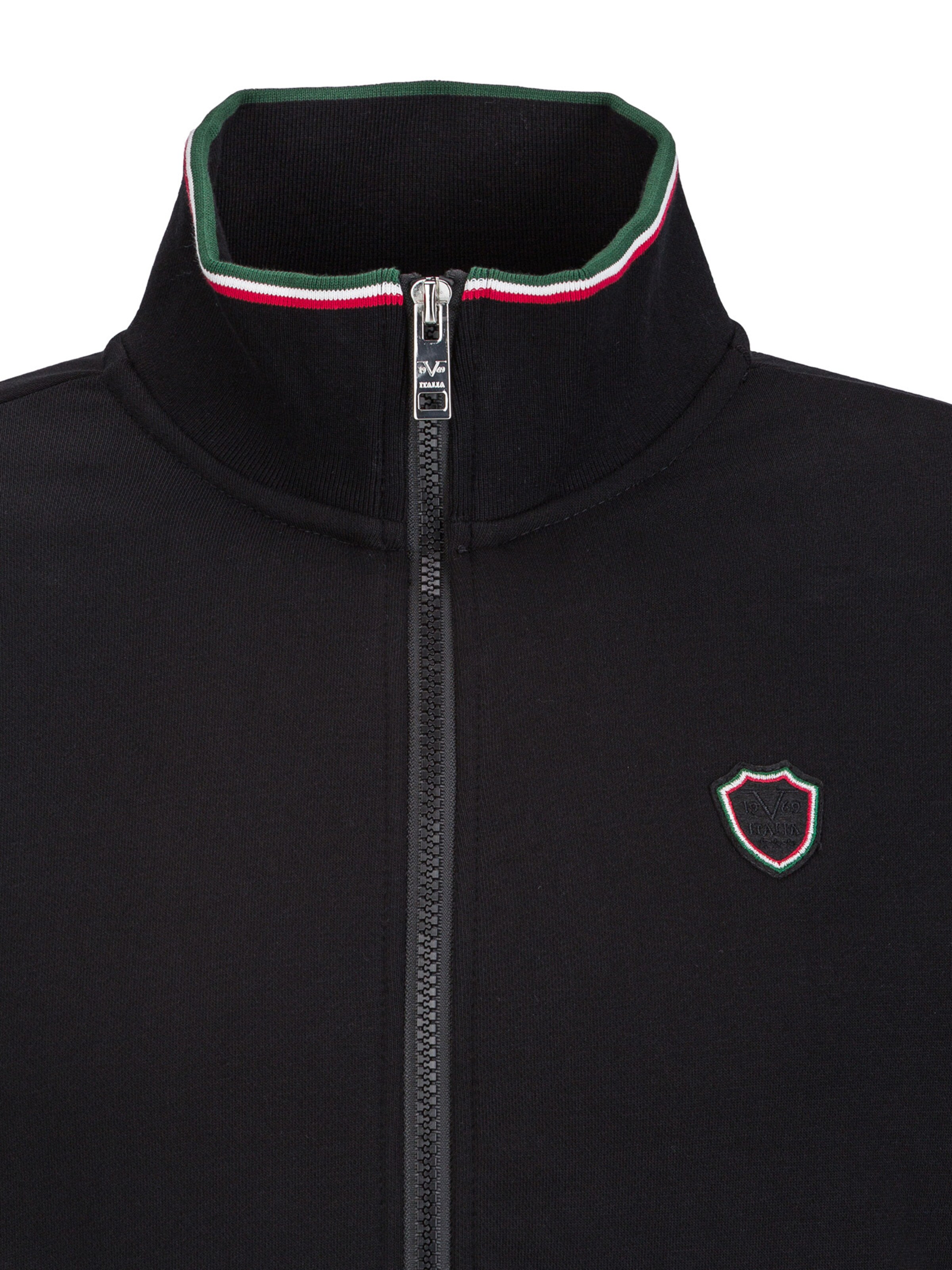 19V69 ITALIA Sweatjacke 'Zaan' in Schwarz