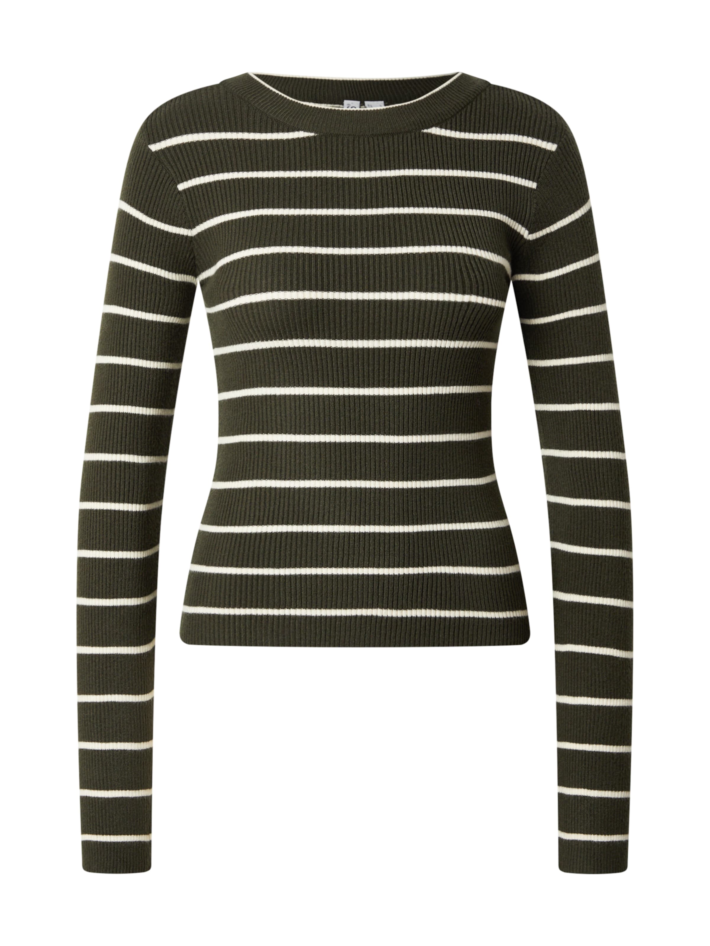 PIECES Пуловер в зелено: отпред