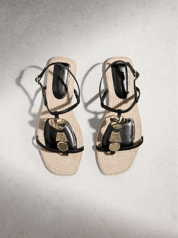 Next Σανδάλι με λουράκια σε μαύρο