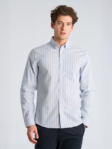 Coupe regular Chemise Lindbergh en bleu