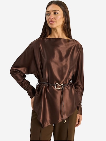 Bianco Lucci Blouse in Brown