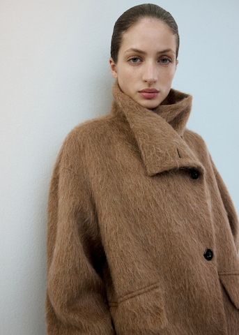 MANGO Mantel 'Ark2' in Braun