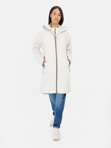CAMEL ACTIVE teXXXactive® Funktionsmantel mit Kapuze in Weiß: Vorderseite