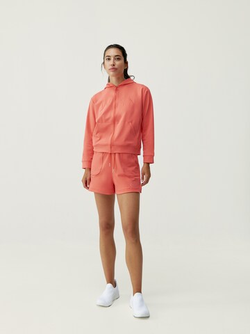 Born Living Yoga Sports sweat jacket 'Abbie' in Orange