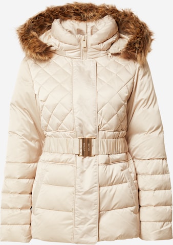 GUESS Zimní bunda – béžová: přední strana