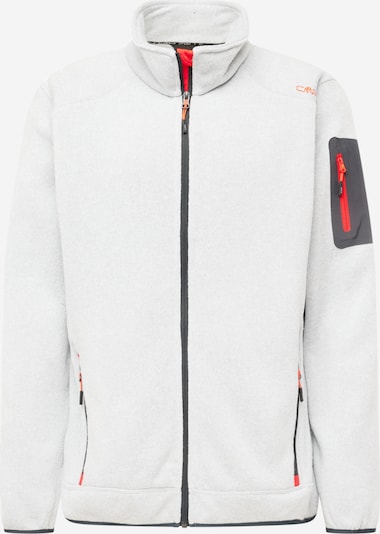 CMP Veste en polaire fonctionnelle en gris argenté / gris foncé / orange, Vue avec produit