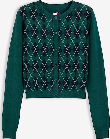Cardigan Tommy Jeans en vert : devant
