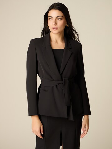 Blazer di oltre in nero: frontale
