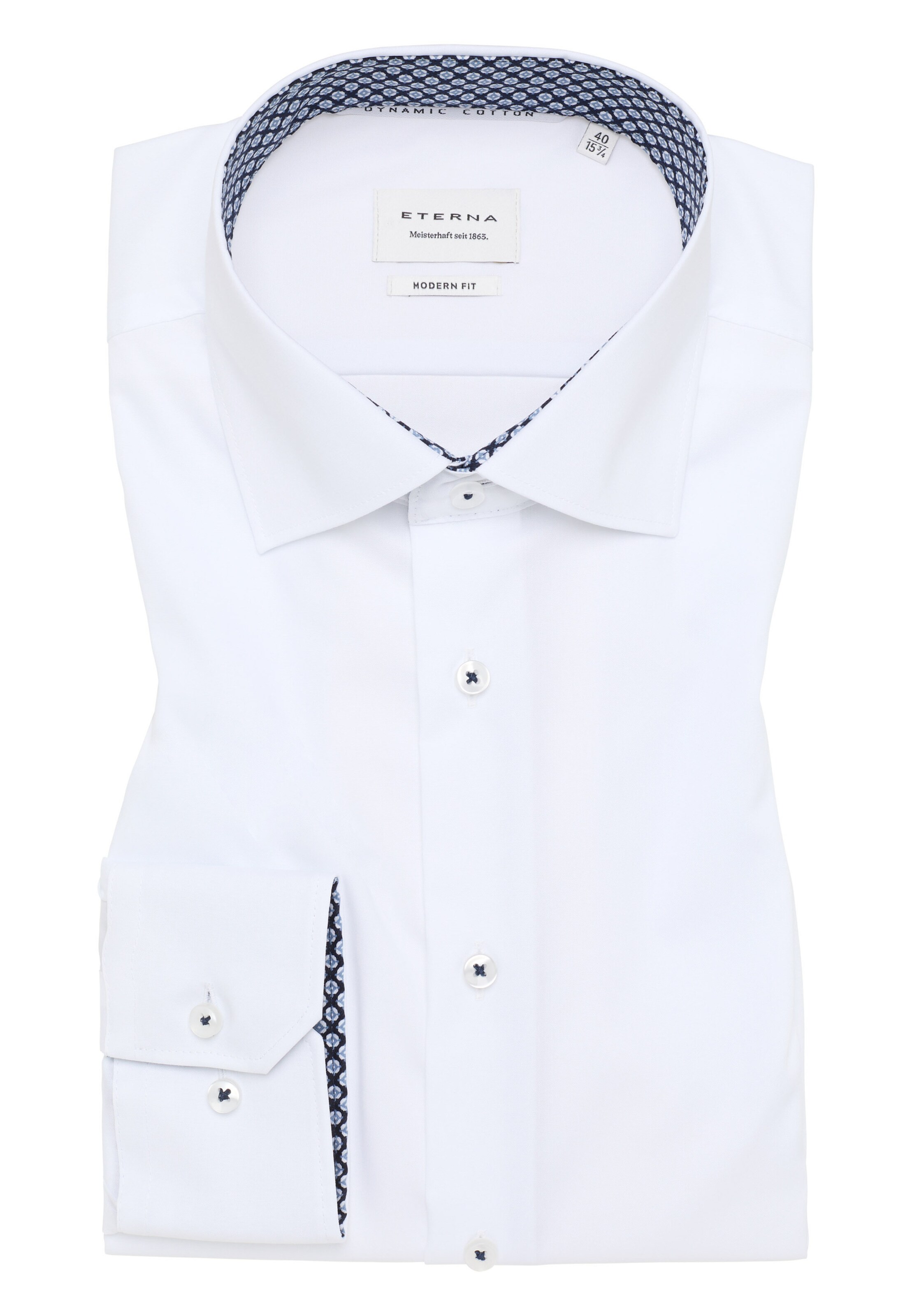 ETERNA Regular fit Zakelijk overhemd in Wit