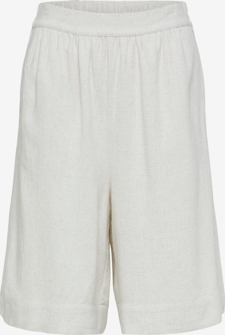 Wide Leg Pantalon 'Rami' SELECTED FEMME en beige : devant