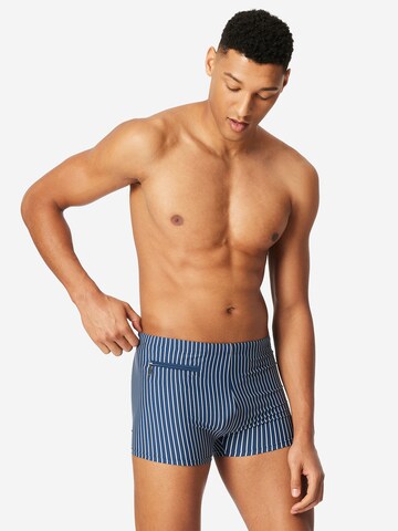 SCHIESSER Zwemshorts ' Ocean Swim ' in Blauw
