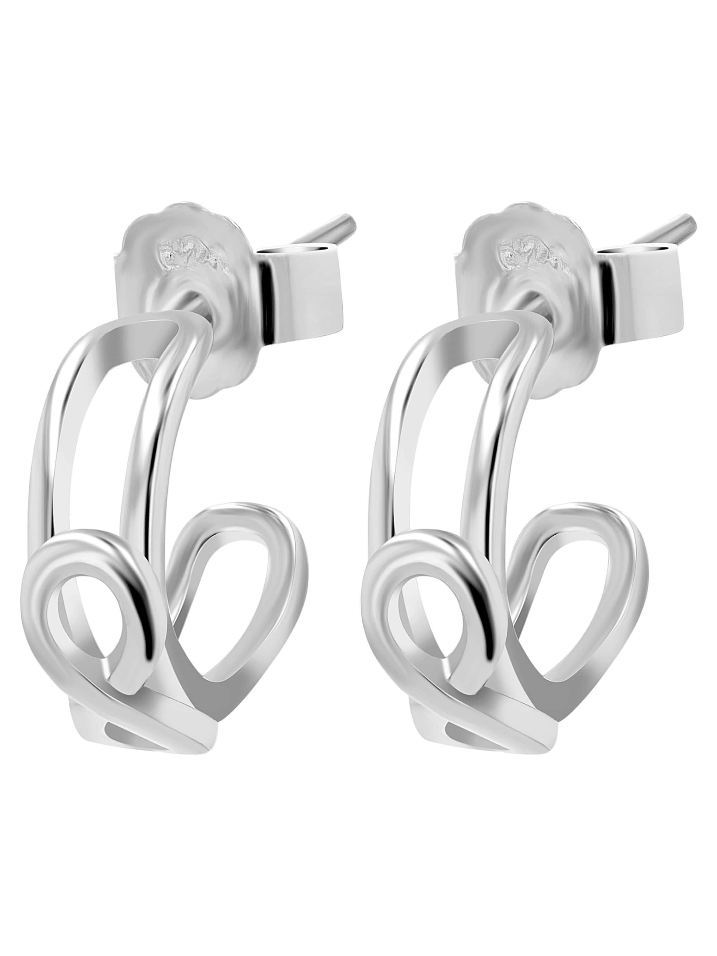 Akzent Earrings 'Ina, 925 Sterlingsilber, langlebig' in Silver: front