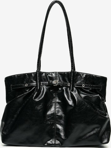 BershkaShopper torba - crna boja: prednji dio