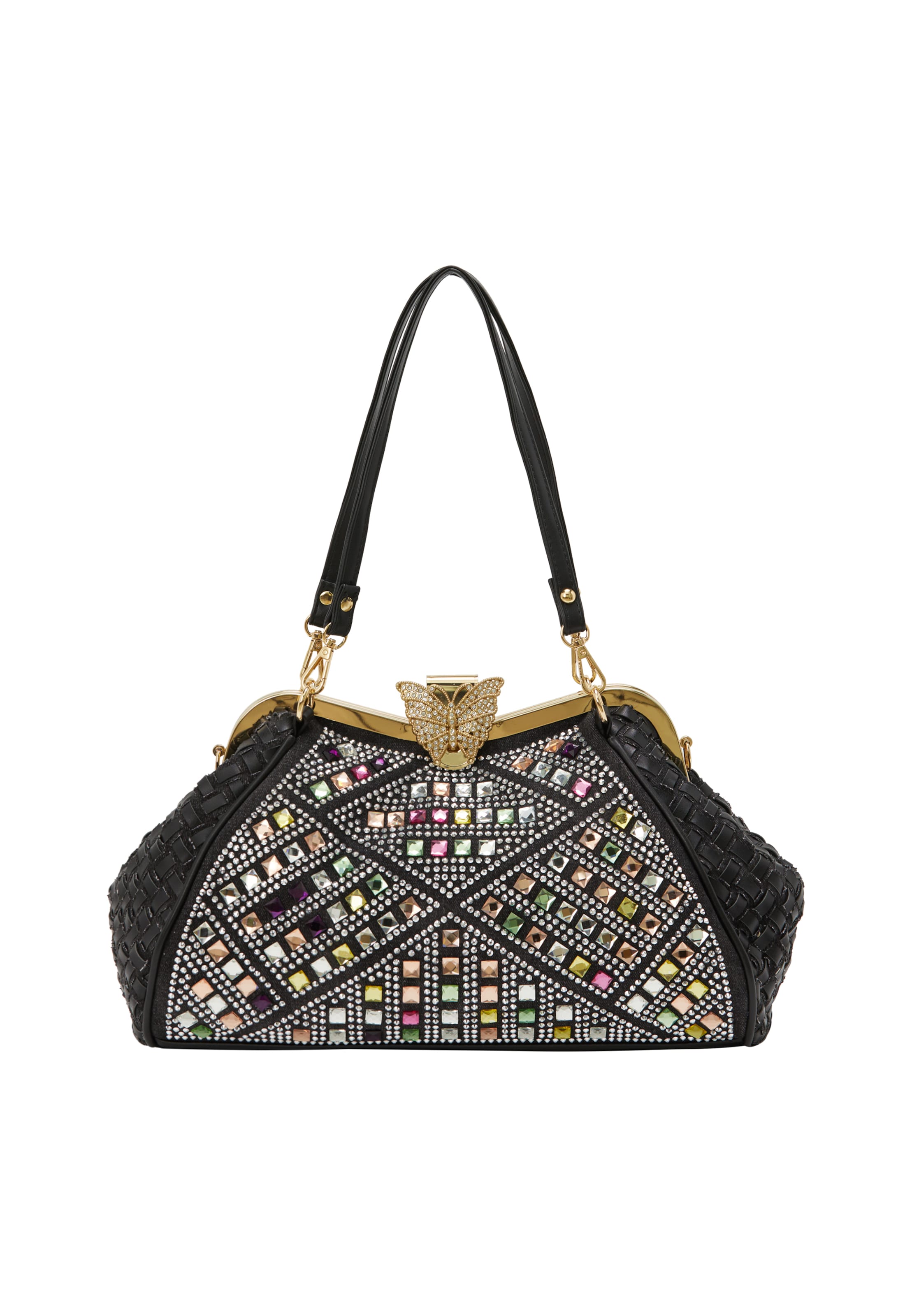 NAEMI Skuldertaske i sort: forside