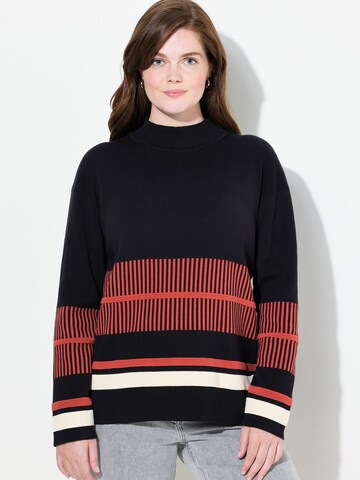 Pull-over Ulla Popken en noir : devant