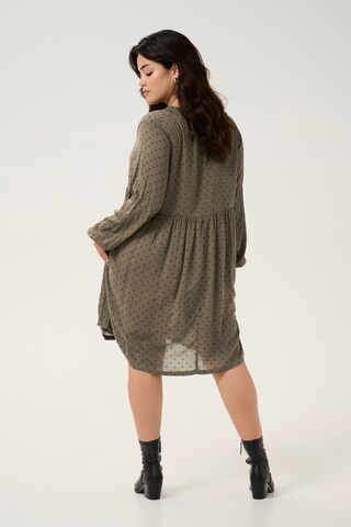 KAFFE CURVE Kleid 'Betty' in Braun