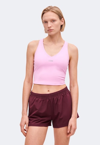 ICANIWILL Sport top 'Mirage Cardio' - rózsaszín: elől
