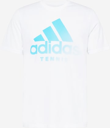 ADIDAS PERFORMANCE - Camisa funcionais 'Aeroready Graphic' em branco: frente