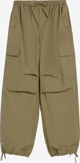 Bershka Pantalon cargo en kaki, Vue avec produit