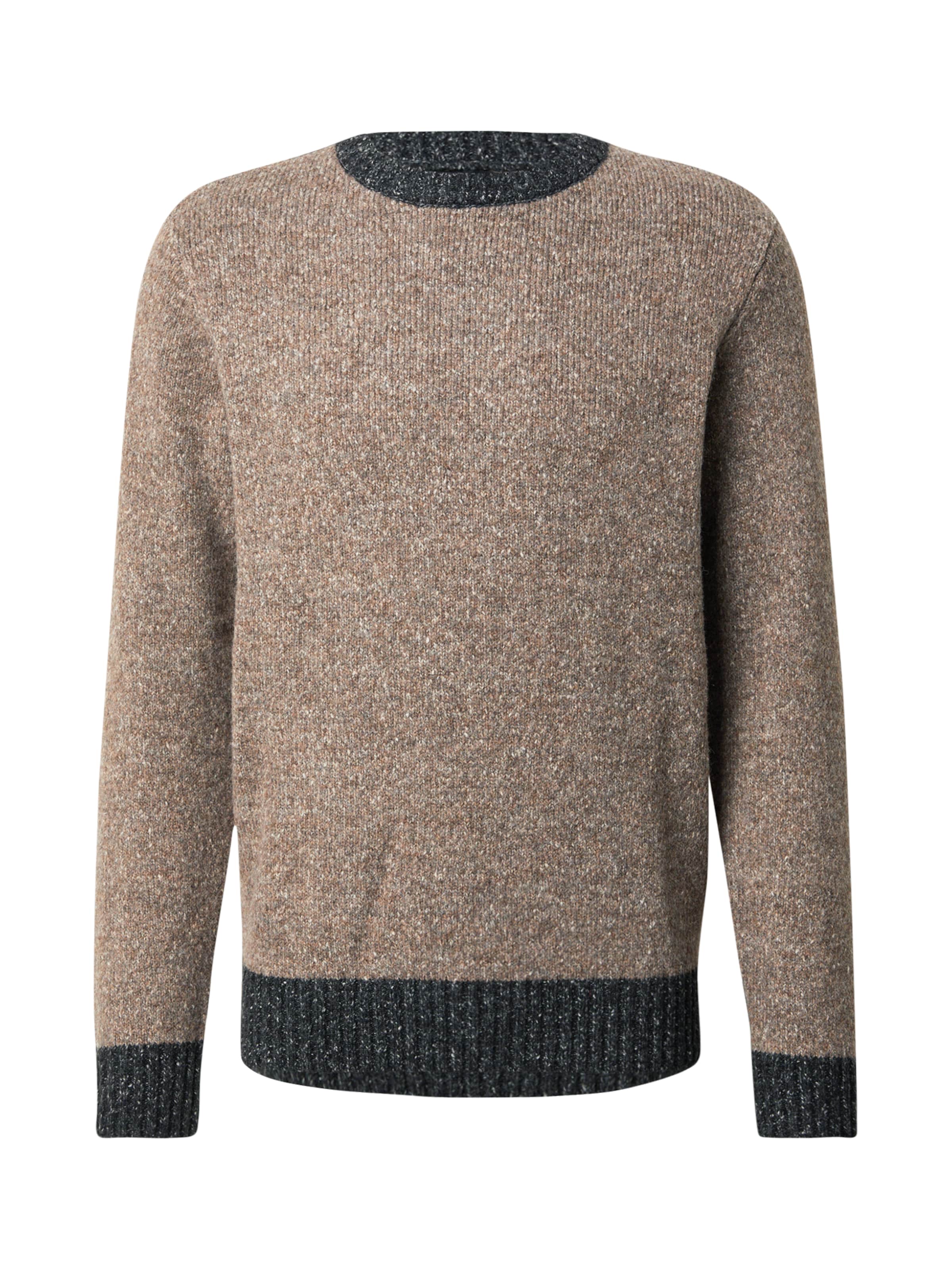 INDICODE JEANS Свитер 'Gro' в Коричневый: спереди