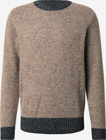 INDICODE JEANS Свитер 'Gro' в Коричневый: спереди