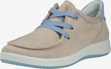 Chaussure à lacets ARA en beige : devant