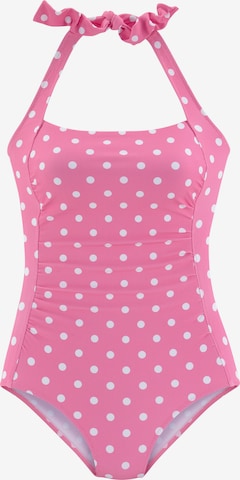 LASCANA Swimsuit in Pink: front