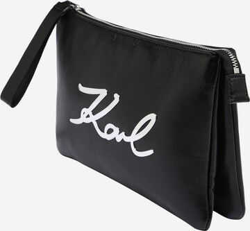Karl Lagerfeld Pidulik käekott, värv must: eest vaates