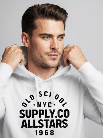 Neverless Sweatshirt 'Oldschool 3' in White