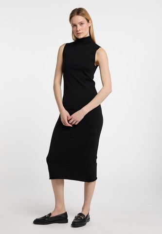 DreiMaster Klassik Knitted dress 'Wais' in Black: front