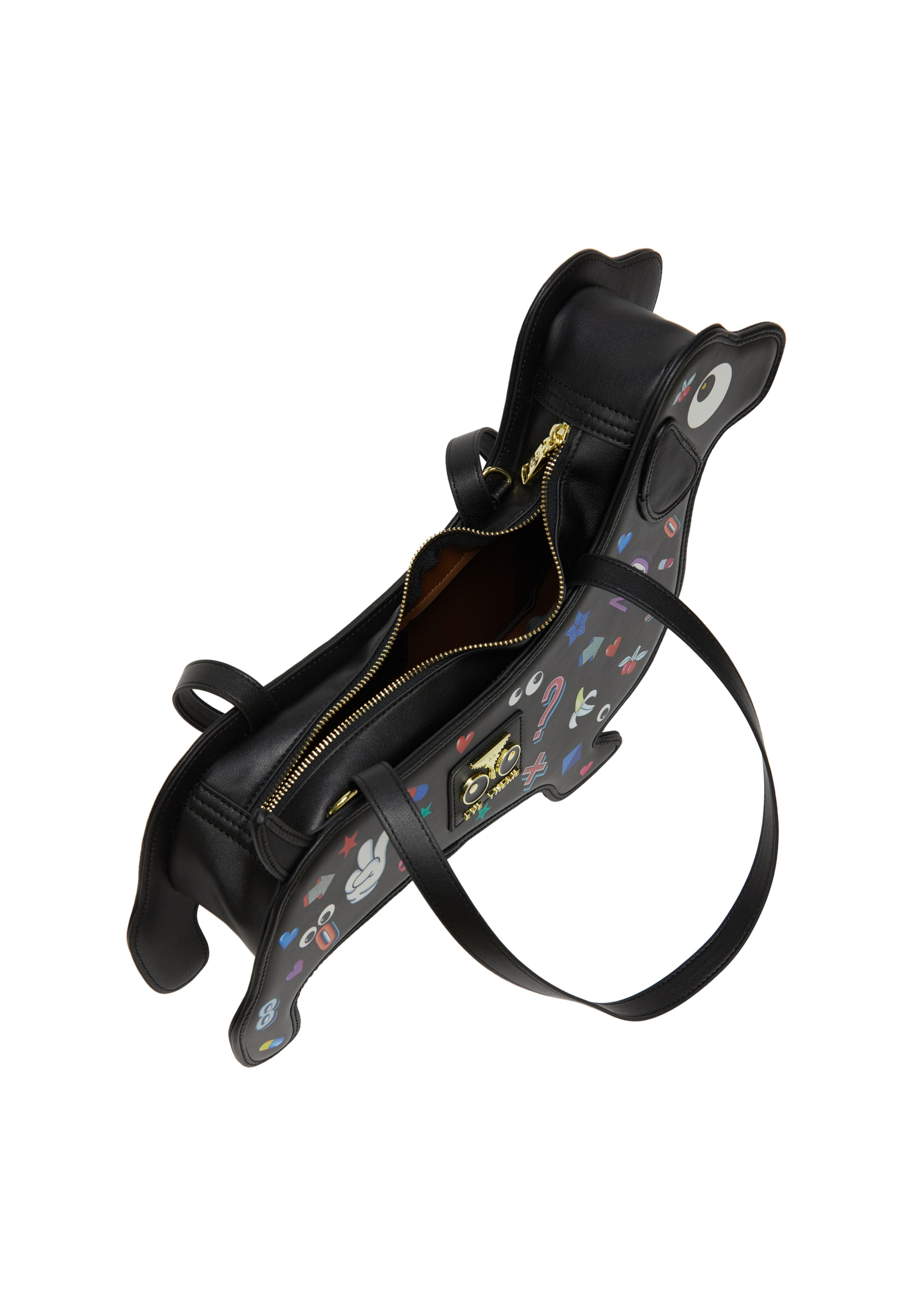 MYMO Handtas 'Pop Eyetheme' in Zwart