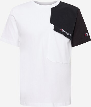 T-Shirt 'Crewneck' Champion Authentic Athletic Apparel en blanc : devant