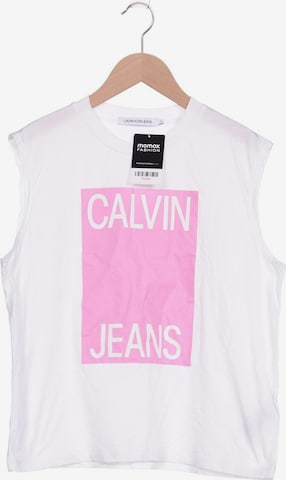 Calvin Klein Jeans Top L in Weiß: predná strana