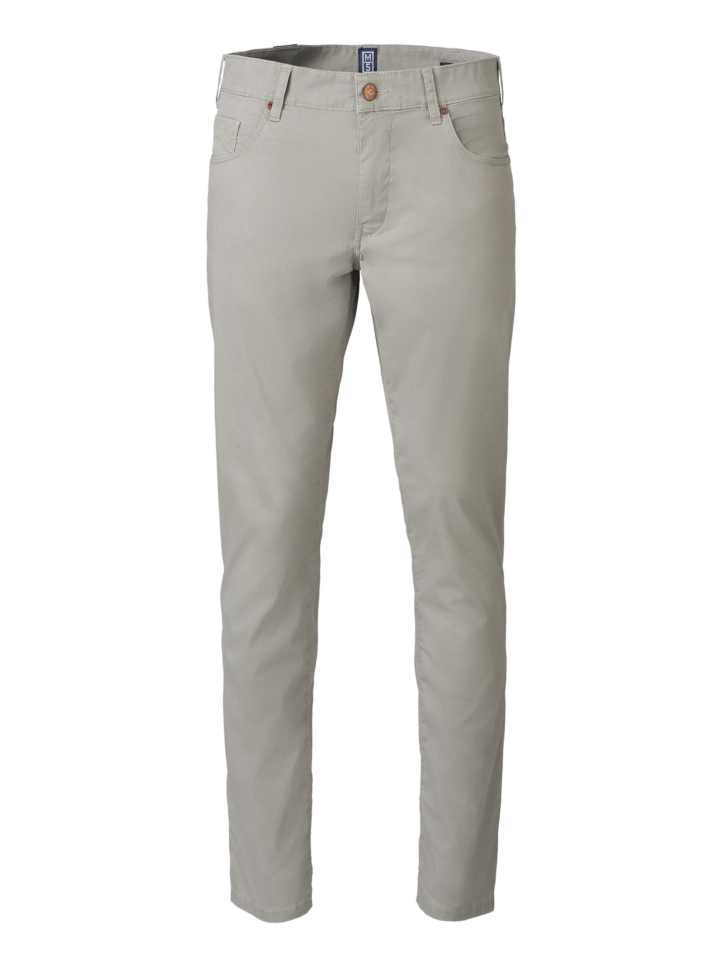 Coupe slim Pantalon 'M5' MEYER en gris : devant