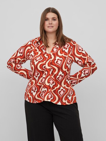 EVOKED Blouse 'Miras' in Rood: voorkant