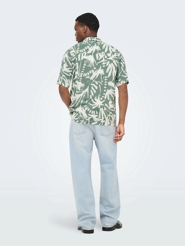 Only & Sons Regular fit Srajca 'ONSELI' | zelena barva